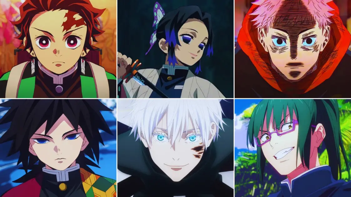 Quiz : choisis 5 couleurs et on devinera si ton âme est plus Demon Slayer ou Jujutsu Kaisen